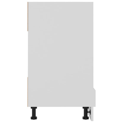 802497 vidaXL Oven Cabinet "Lyon" White 60x46x81,5 cm Engineered Wood