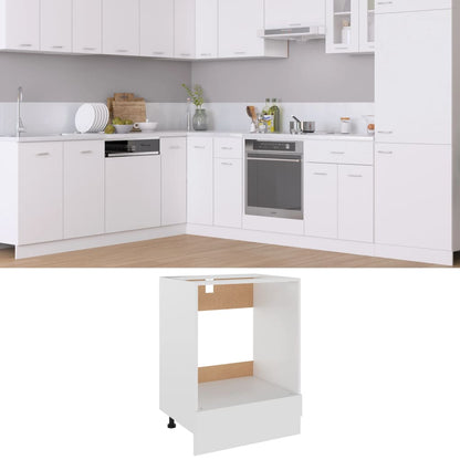 802497 vidaXL Oven Cabinet "Lyon" White 60x46x81,5 cm Engineered Wood