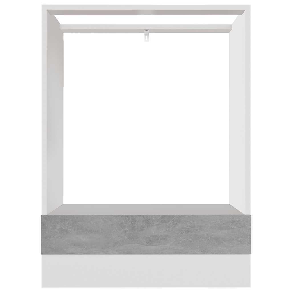 vidaXL Oven Cabinet Lyon Concrete Grey 60x46x81.5 cm Engineered Wood
