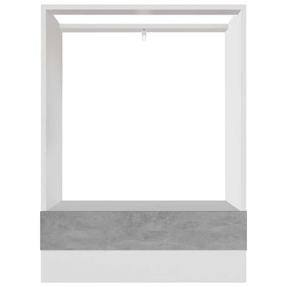 vidaXL Oven Cabinet Lyon Concrete Grey 60x46x81.5 cm Engineered Wood