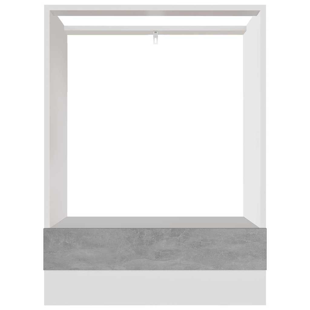 802501 vidaXL Oven Cabinet "Lyon" Concrete Grey 60x46x81,5 cm Engineered Wood