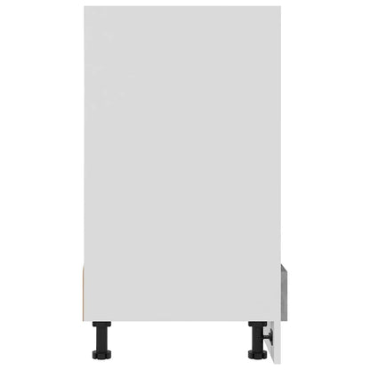 vidaXL Oven Cabinet Lyon Concrete Grey 60x46x81.5 cm Engineered Wood