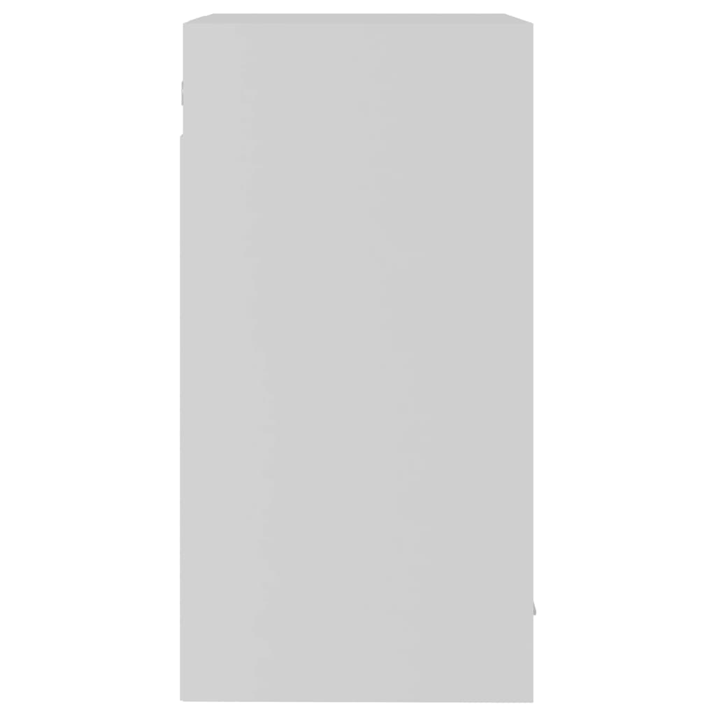 vidaXL Hanging Glass Cabinet Lyon White 40x31x60 cm Engineered Wood