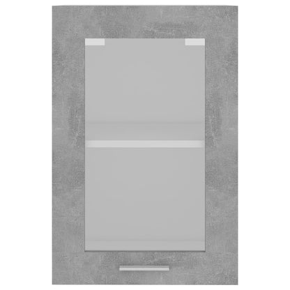 vidaXL Hanging Glass Cabinet Lyon Concrete Grey 40x31x60 cm Engineered Wood