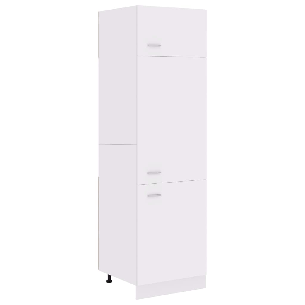 vidaXL Refrigerator Cabinet Lyon White 60x57x207 cm Engineered Wood