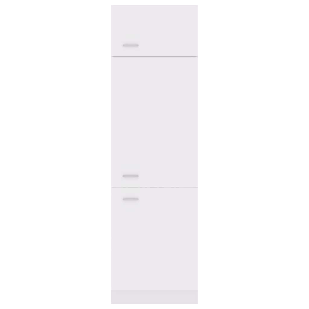 802538 vidaXL Refrigerator Cabinet "Lyon" White 60x57x207 cm Engineered Wood