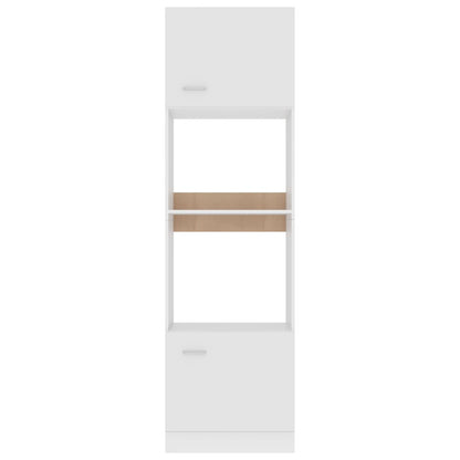 802546 vidaXL Microwave Cabinet "Lyon" White 60x57x207 cm Engineered Wood