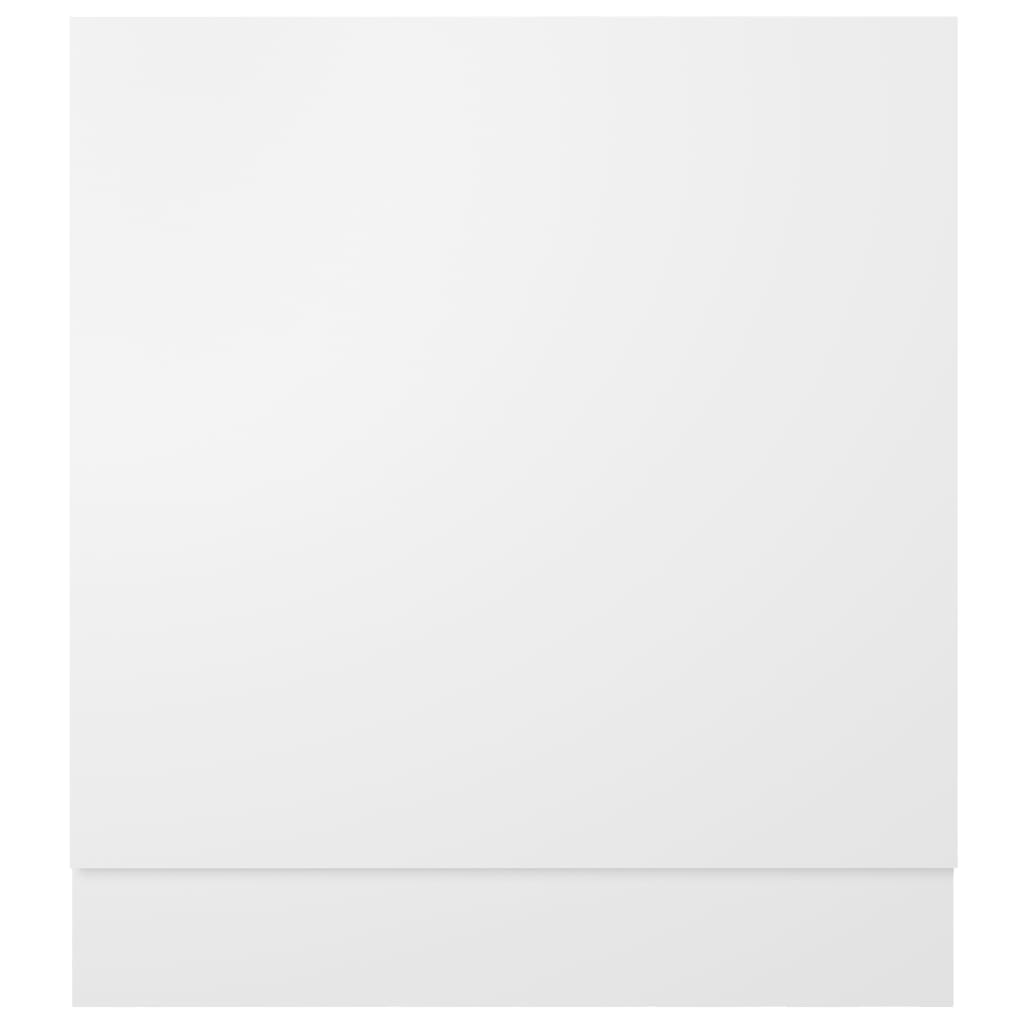 802562 vidaXL Dishwasher Panel "Lyon" White 59,5x3x67 cm Engineered Wood