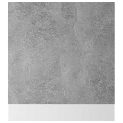 vidaXL Dishwasher Panel "Lyon" Concrete Grey 59.5x3x67 cm