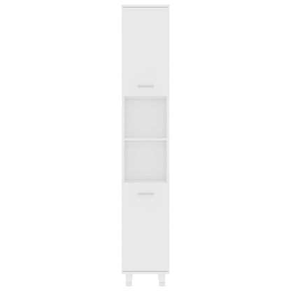 vidaXL Bathroom Cabinet White 30x30x179 cm Engineered Wood
