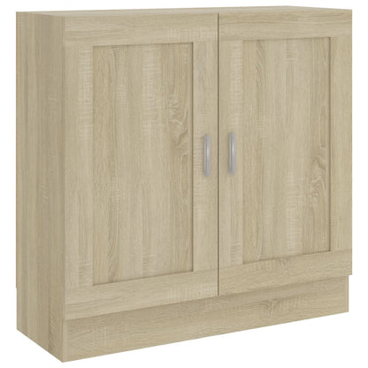 802708 vidaXL Book Cabinet Sonoma Oak 82,5x30,5x80 cm Engineered Wood
