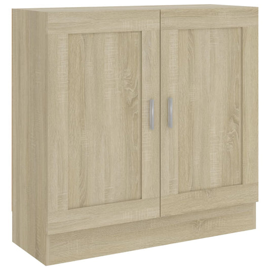 802708 vidaXL Book Cabinet Sonoma Oak 82,5x30,5x80 cm Engineered Wood