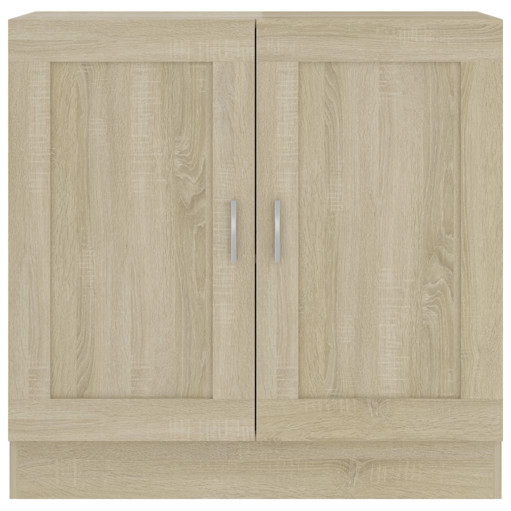 802708 vidaXL Book Cabinet Sonoma Oak 82,5x30,5x80 cm Engineered Wood