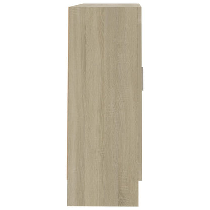 802708 vidaXL Book Cabinet Sonoma Oak 82,5x30,5x80 cm Engineered Wood