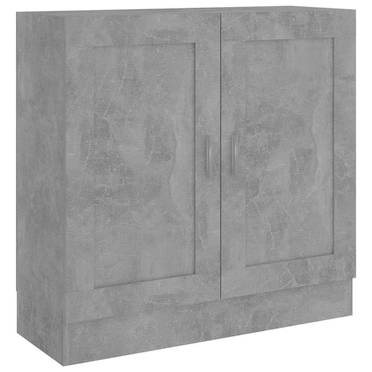 vidaXL Book Cabinet Concrete Grey 82,5x30,5x80 cm Engineered Wood