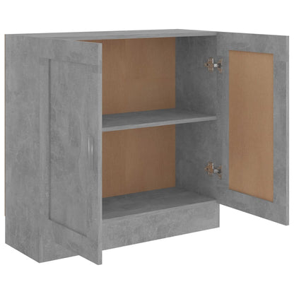 vidaXL Book Cabinet Concrete Grey 82,5x30,5x80 cm Engineered Wood