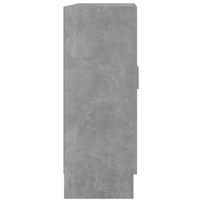vidaXL Book Cabinet Concrete Grey 82,5x30,5x80 cm Engineered Wood