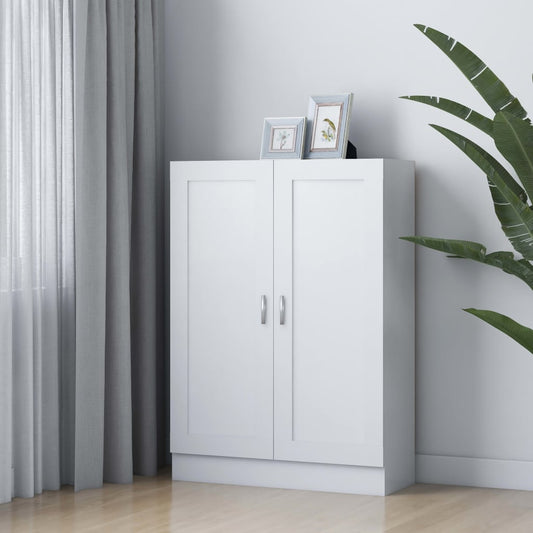 vidaXL Book Cabinet White 82,5x30,5x115 cm Engineered Wood