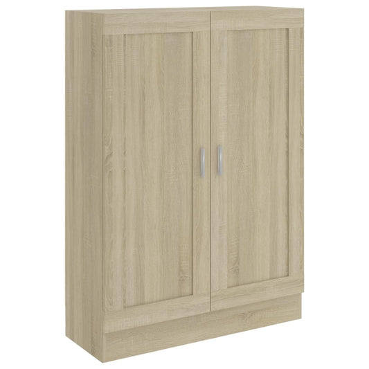 802717 vidaXL Book Cabinet Sonoma Oak 82,5x30,5x115 cm Engineered Wood