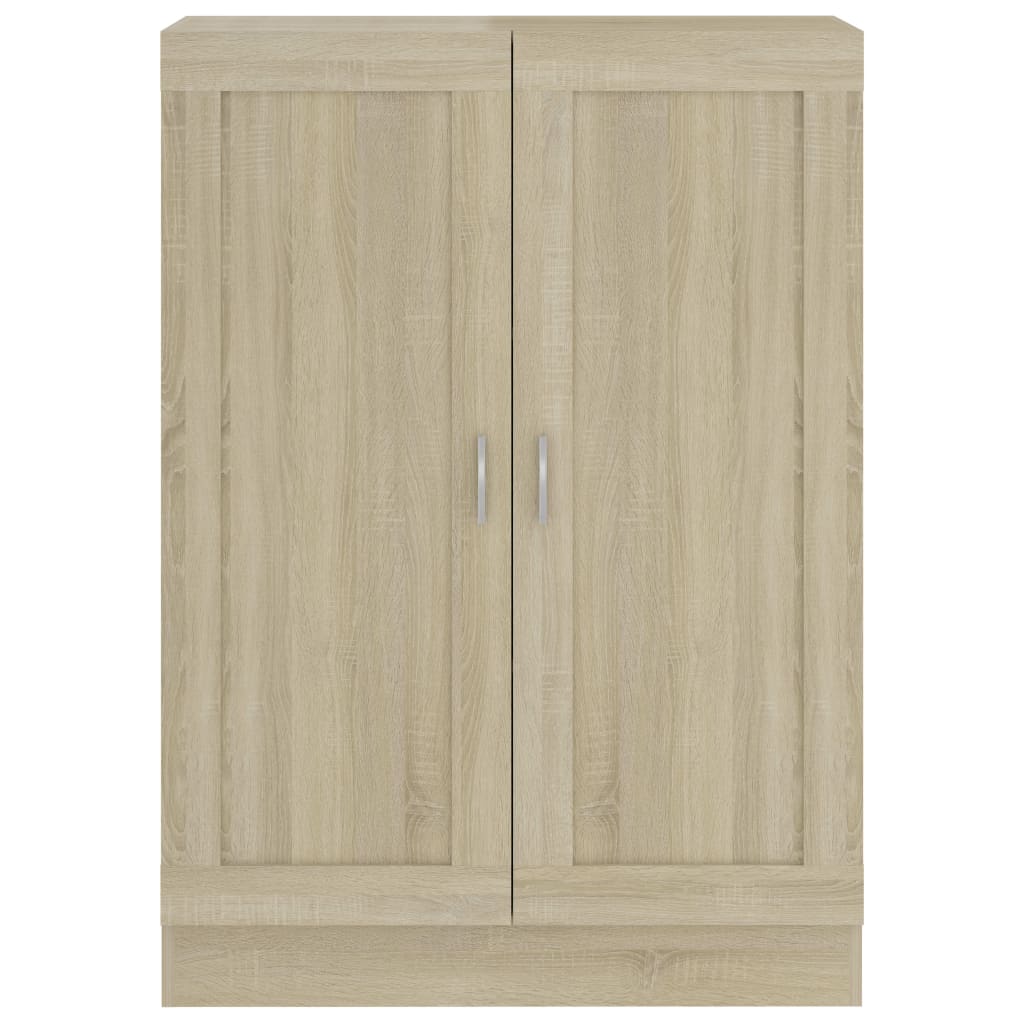 802717 vidaXL Book Cabinet Sonoma Oak 82,5x30,5x115 cm Engineered Wood