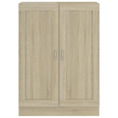 802717 vidaXL Book Cabinet Sonoma Oak 82,5x30,5x115 cm Engineered Wood