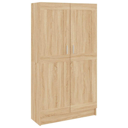 802726 vidaXL Book Cabinet Sonoma Oak 82,5x30,5x150 cm Engineered Wood