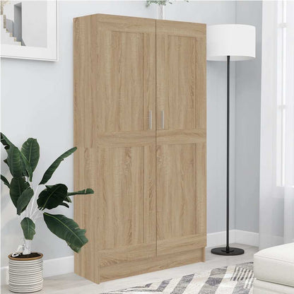 802726 vidaXL Book Cabinet Sonoma Oak 82,5x30,5x150 cm Engineered Wood