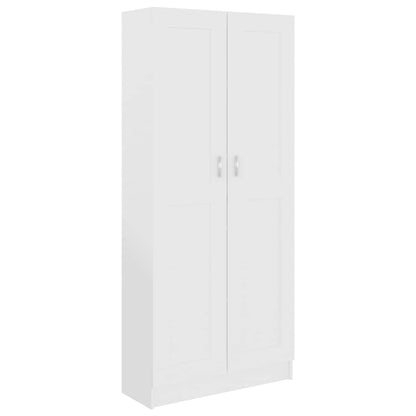 802732 vidaXL Book Cabinet White 82,5x30,5x185,5 cm Engineered Wood