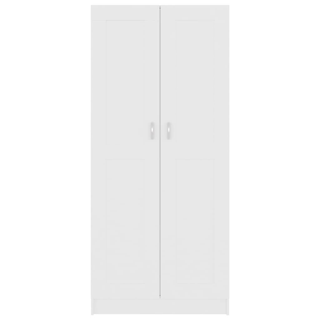 802732 vidaXL Book Cabinet White 82,5x30,5x185,5 cm Engineered Wood