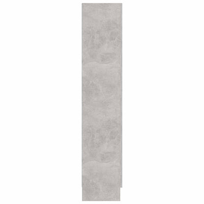 802763 vidaXL Vitrine Cabinet Concrete Grey 82,5x30,5x150 cm Engineered Wood