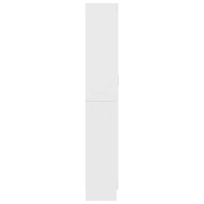 802768 vidaXL Vitrine Cabinet White 82,5x30,5x185 cm Engineered Wood