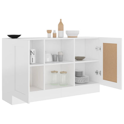 802777 vidaXL Sideboard White 120x30,5x70 cm Engineered Wood