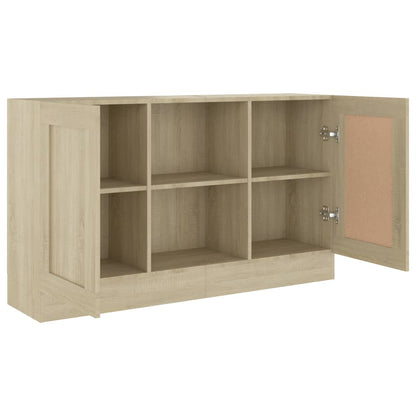 802780 vidaXL Sideboard Sonoma Oak 120x30,5x70 cm Engineered Wood