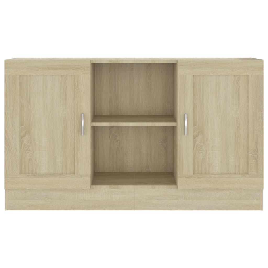 802780 vidaXL Sideboard Sonoma Oak 120x30,5x70 cm Engineered Wood