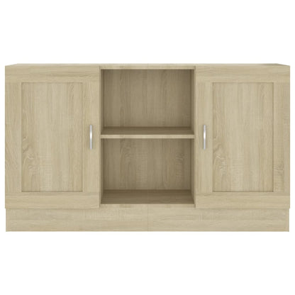 802780 vidaXL Sideboard Sonoma Oak 120x30,5x70 cm Engineered Wood