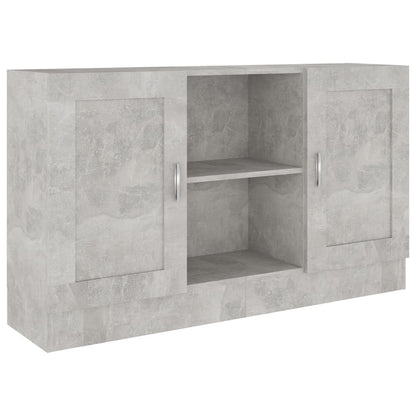 802781 vidaXL Sideboard Concrete Grey 120x30,5x70 cm Engineered Wood