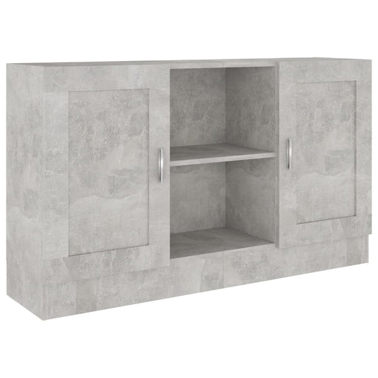 802781 vidaXL Sideboard Concrete Grey 120x30,5x70 cm Engineered Wood