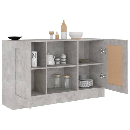 802781 vidaXL Sideboard Concrete Grey 120x30,5x70 cm Engineered Wood