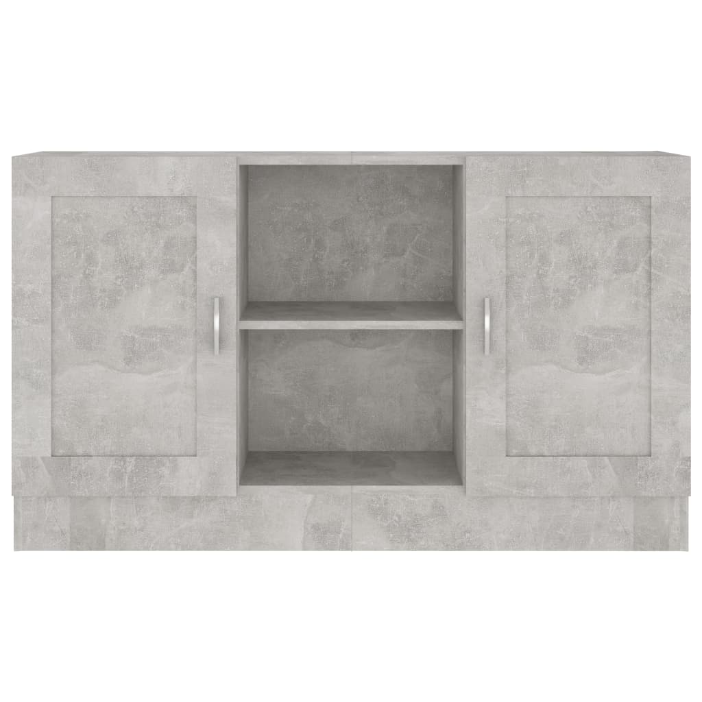 802781 vidaXL Sideboard Concrete Grey 120x30,5x70 cm Engineered Wood