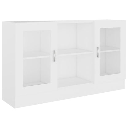 vidaXL Vitrine Cabinet White 120x30,5x70 cm Engineered Wood