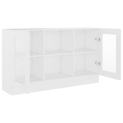 vidaXL Vitrine Cabinet White 120x30,5x70 cm Engineered Wood