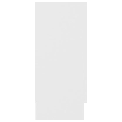 vidaXL Vitrine Cabinet White 120x30,5x70 cm Engineered Wood