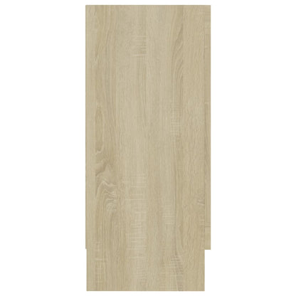 802789 vidaXL Vitrine Cabinet Sonoma Oak 120x30,5x70 cm Engineered Wood