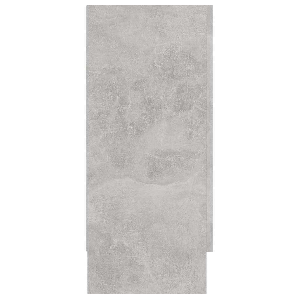 802790 vidaXL Vitrine Cabinet Concrete Grey 120x30,5x70 cm Engineered Wood
