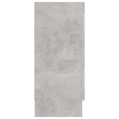 802790 vidaXL Vitrine Cabinet Concrete Grey 120x30,5x70 cm Engineered Wood