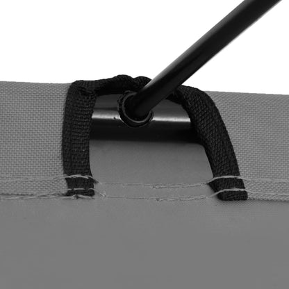 vidaXL Camping Bed | Grey | 600D Oxford Fabric and Steel | 180x60x19 cm