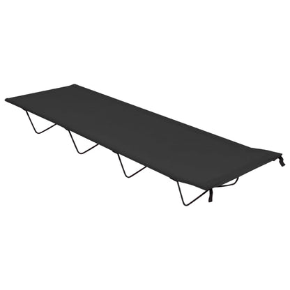vidaXL Camping Bed | Set of 2 | Black | 600D Oxford Fabric, Steel