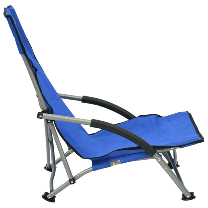 vidaXL Beach Chair | Set of 2 | Blue | Oxford fabric, steel | Standard