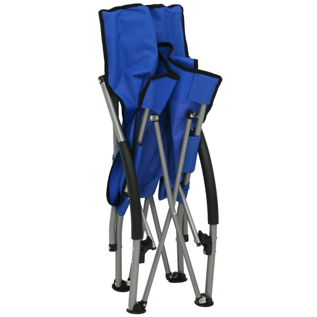 vidaXL Beach Chair | Set of 2 | Blue | Oxford fabric, steel | Standard