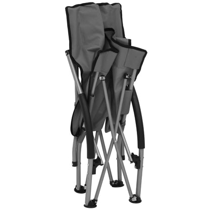 vidaXL Beach Chair | Set of 2 | Grey | Oxford fabric, steel | Compact